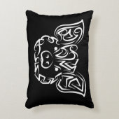 白黒の部族豚 アクセントクッション (正面(垂直))