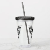 白黒の部族豚 アクリルタンブラー (左)