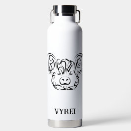 白黒の部族豚 ウォーターボトル