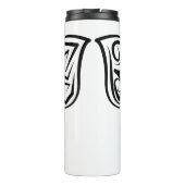 白黒の部族豚 タンブラー (裏面)