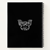 白黒の部族豚 ノートブック (裏面)