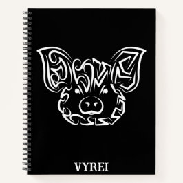 白黒の部族豚 ノートブック