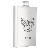 白黒の部族豚 フラスク (右)