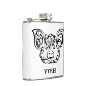 白黒の部族豚 フラスク (右)