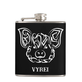 白黒の部族豚 フラスク