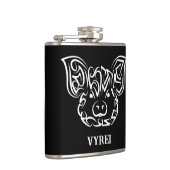 白黒の部族豚 フラスク (右)