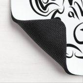 白黒の部族豚 マウスパッド (コーナー)