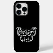 白黒の部族豚 Case-Mate iPhoneケース (裏面)