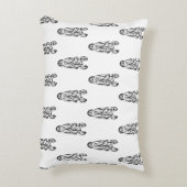 白黒の部族馬 アクセントクッション (裏面(縦))