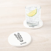 白黒の部族馬 コースター (側面)