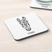 白黒の部族馬 コースター (左側)