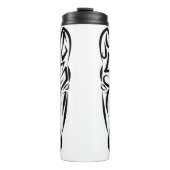 白黒の部族馬 タンブラー (正面)