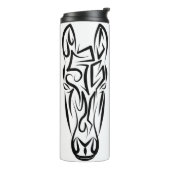 白黒の部族馬 タンブラー (回転左)