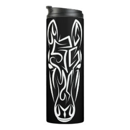 白黒の部族馬 タンブラー