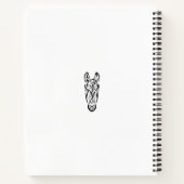 白黒の部族馬 ノートブック (裏面)