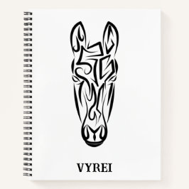 白黒の部族馬 ノートブック