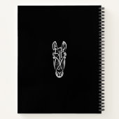白黒の部族馬 ノートブック (裏面)