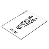 白黒の部族馬 ノートブック (左側)