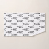 白黒の部族馬 バスタオルセット (ハンドタオル)