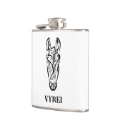 白黒の部族馬 フラスク (左)