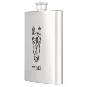 白黒の部族馬 フラスク (左)