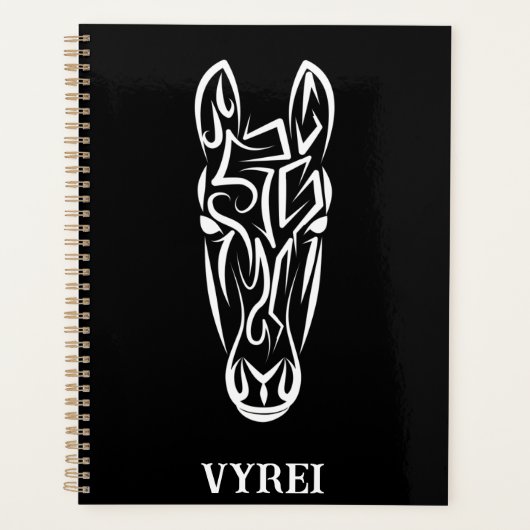 白黒の部族馬 プランナー手帳 (正面)