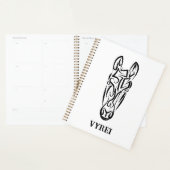 白黒の部族馬 プランナー手帳 (ディスプレー)