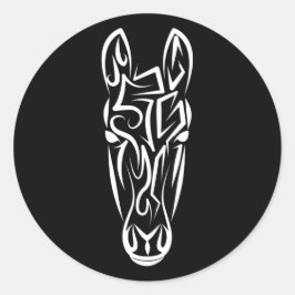 白黒の部族馬 ラウンドシール