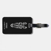 白黒の部族馬 ラゲッジタグ (裏面横)