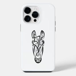 白黒の部族馬 iPhone 14 PRO MAXケース