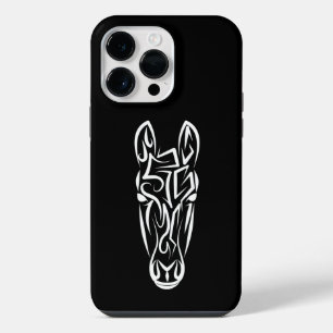 白黒の部族馬 iPhone 14 PRO MAXケース