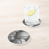 白黒の野球 コースター (側面)