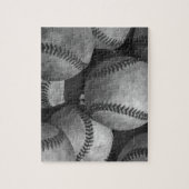 白黒の野球 ジグソーパズル (縦)