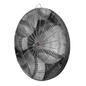 白黒の野球 ダーツボード (正面右)