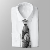 白黒の野球 ネクタイ (タイ)