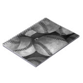 白黒の野球 ノートブック (左側)