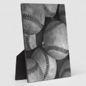 白黒の野球 フォトプラーク (側面)
