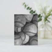 白黒の野球 ポストカード (スタンド正面)