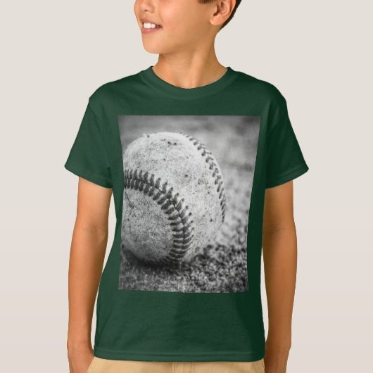 白黒の野球 Tシャツ (正面)