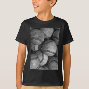 白黒の野球 Tシャツ