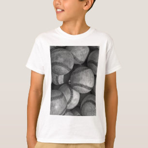 白黒の野球 Tシャツ
