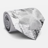 白黒の野草 ネクタイ (ロール)