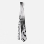 白黒の野草 ネクタイ (裏面)