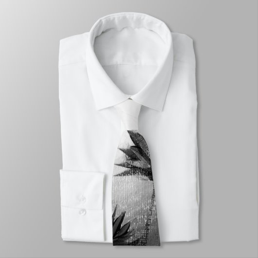 白黒の野草 ネクタイ (タイ)