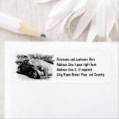 白黒の金型 – ヴィンテージ自動 ラベル (インサイチュ)