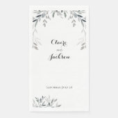 白黒の銀ユーカリ緑 (正面)