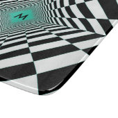 白黒の錯覚 カッティングボード (角)