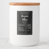 白黒の防水化粧品ボトルラベル フードラベル (正面)