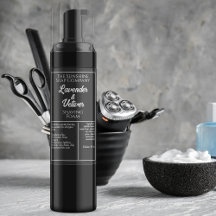 白黒の防水化粧品ボトルラベル