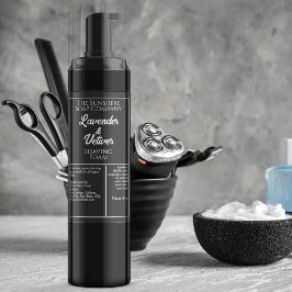 白黒の防水化粧品ボトルラベル フードラベル